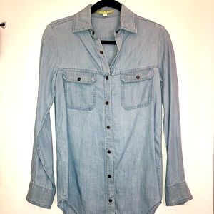 Gianni Bini Chambray Shirt XS NWOT
